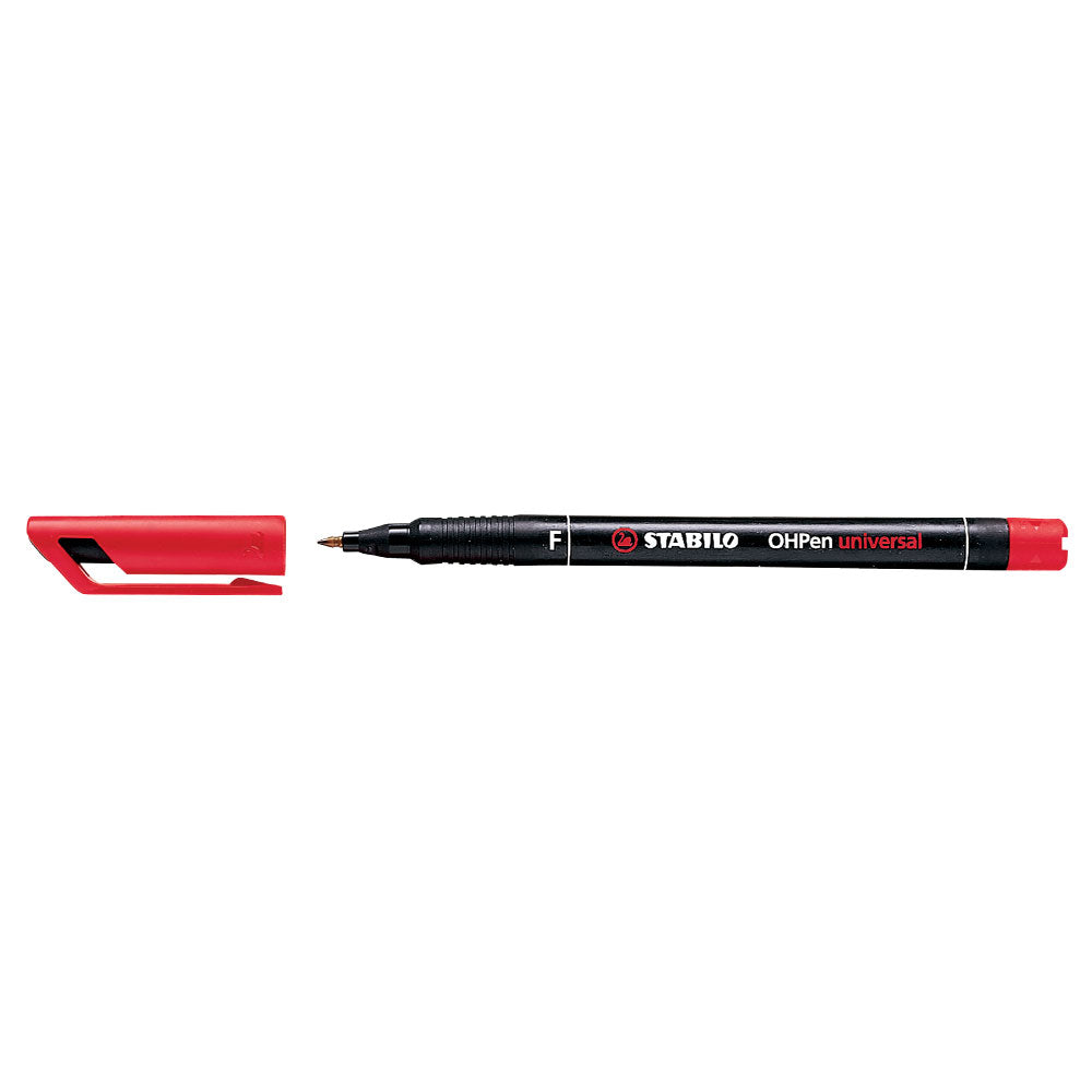 Marker permanent, Stabilo Universal OHP 842, corp plastic, varf rotund, 0.7 mm, rosu Marker permanent, Stabilo Universal OHP 842, corp plastic, varf rotund, 0.7 mm, rosu